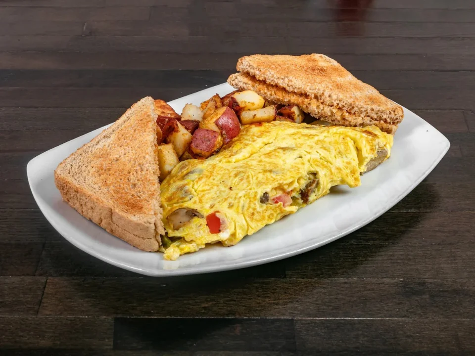 Cheese Omelet - Classic cheese omelet with melted cheddar
