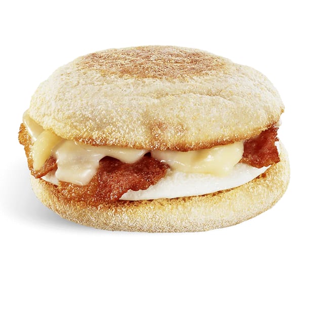 Turkey Bacon, Egg and Cheese Sandwich.