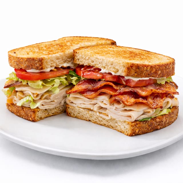Roasted Turkey B.L.T Sandwich.
