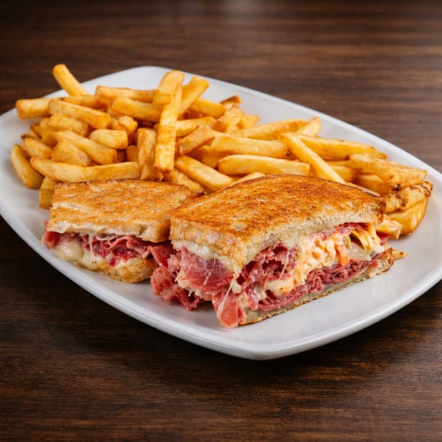 Reuben Slaw Special Sandwich Lunch.
