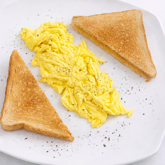 Kids Eggs and Toast.