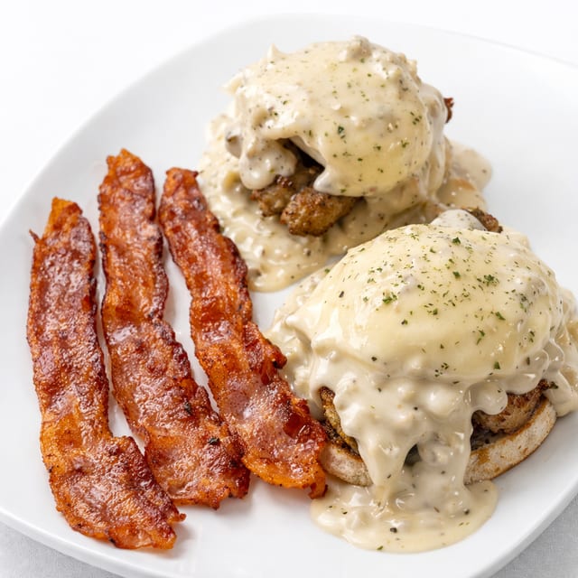 Country Sausage Benedict.
